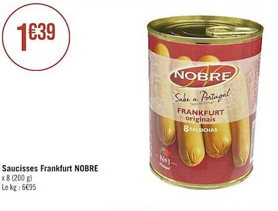 saucisses frankfurt nobre