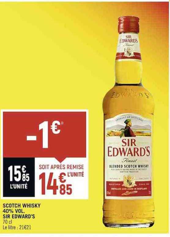 scotch whiksy 40% vol. sir edwards