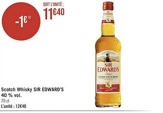scotch whisky sir edward's