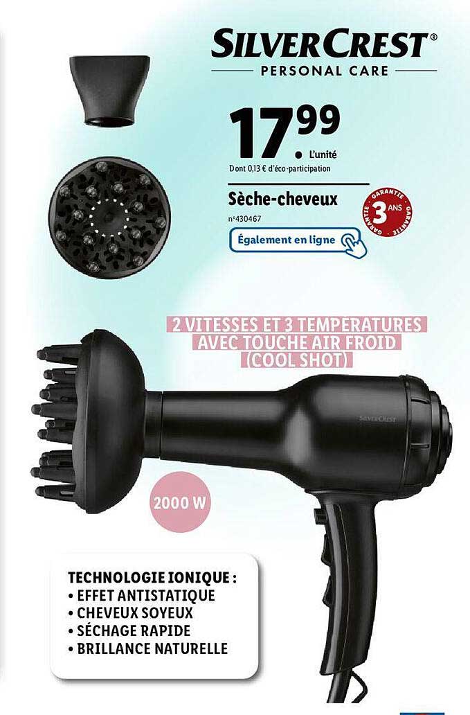 silvercrest sèche-cheveux