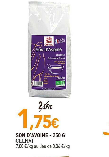 son d'avoine celnat - 250 g