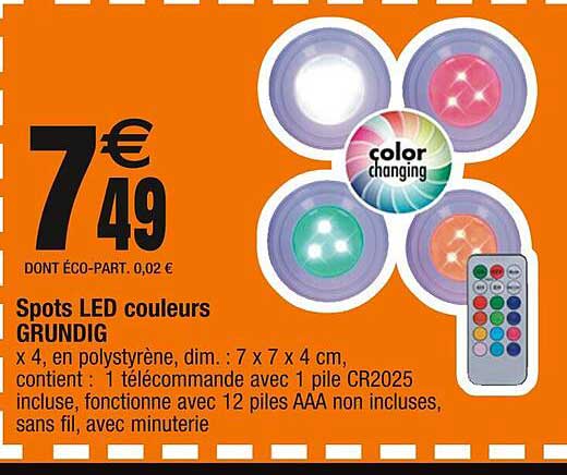 Spots Led Couleurs Grundig