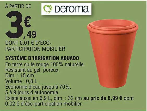 système d'irrigation aquado