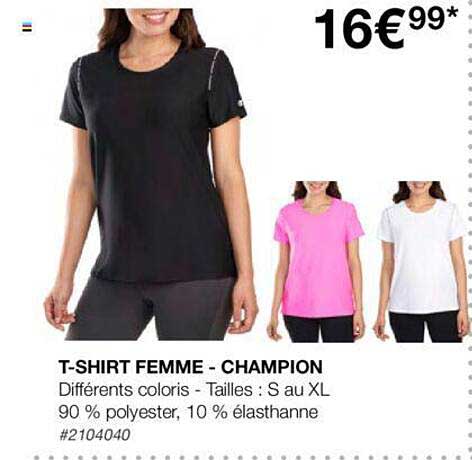 t-shirt femme - champion