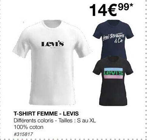 t-shirt femme - levis