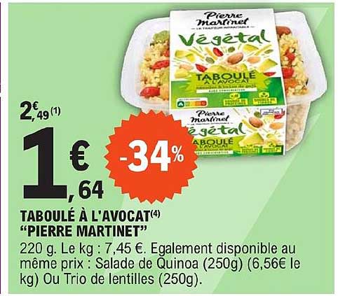 taboulé à l'avocat "pierre martinet"