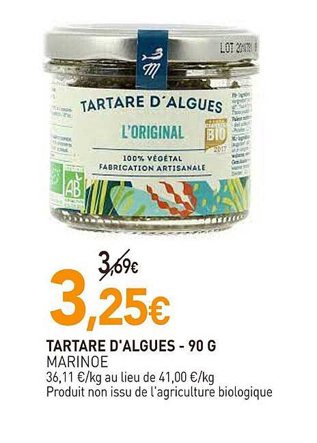 tartare d'algues marinoe - 90 g