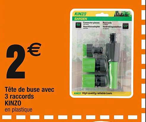 Tête De Buse Avec 3 Raccords Kinzo