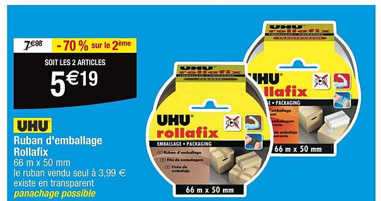 uhu ruban d'emballage rollafix