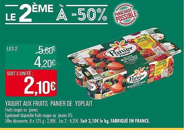 Yaourt Aux Fruits Panier De Yoplait