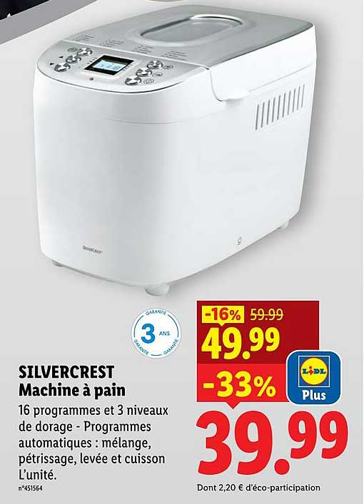 Machine A Pain Lidl 2022 Prochaine Ventenull