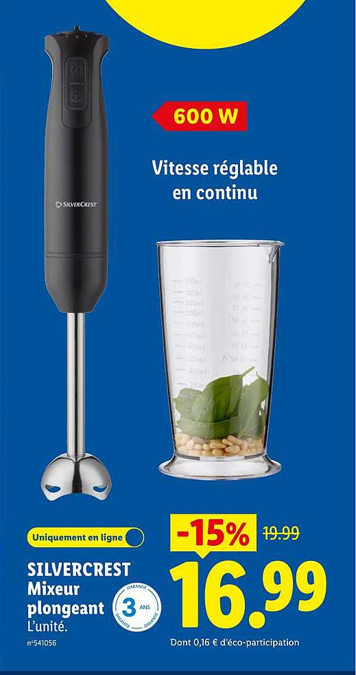 Mixeur Plongeant Lidl 2022null
