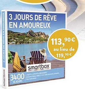 3 jours de rêve en amoureux smartbox