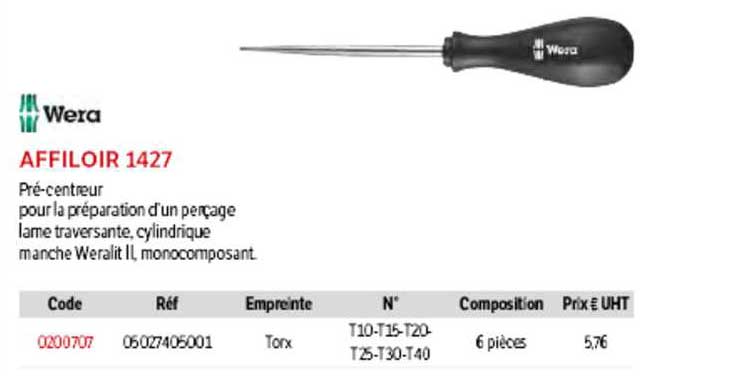 affiloir 1427 wera