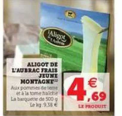 aligot de l'aubrac frais jeune montagne
