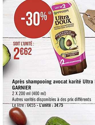 Après Shampooing Avocat Karité Ultra Garnier