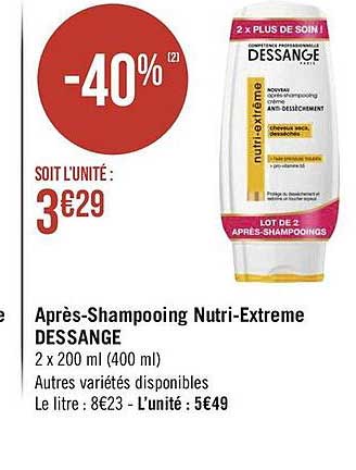 après-shampooing nutri-extrême dessange