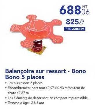 Balancoire sur ressort- Bono Bono 5 places