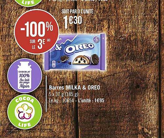 Barres Milka & Oreo
