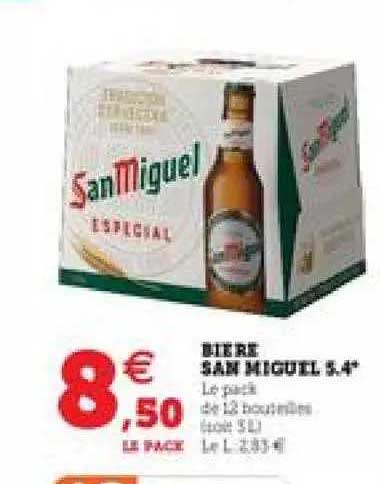 bière san miguel 5.4°