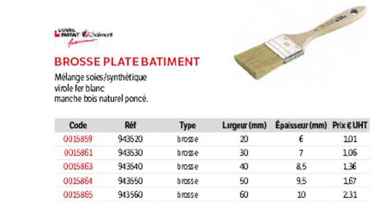 brosse plate batiment