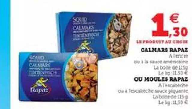 Calmars Rapaz Ou Moules Rapaz