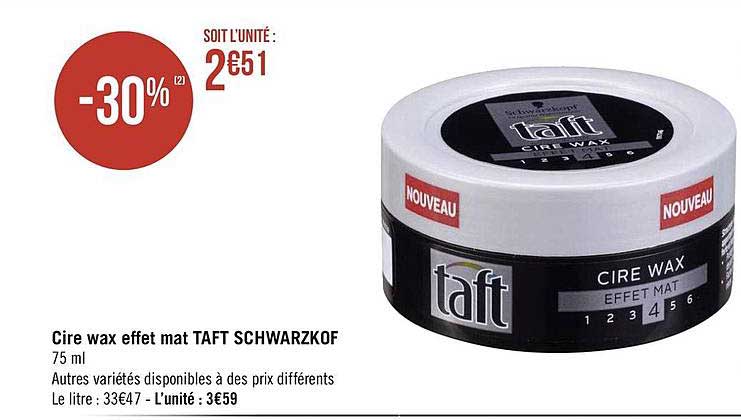 cire wax effet mat taft schwarzkopf