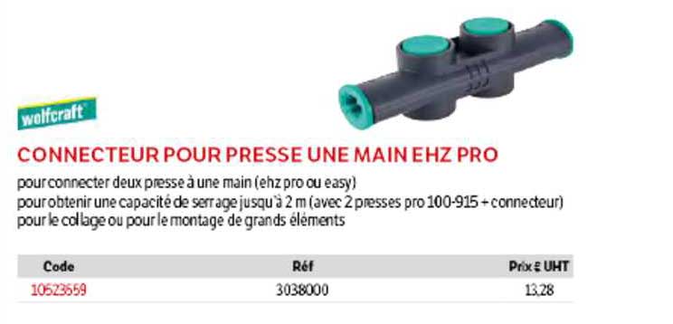 connecteur pour presse une main ehz pro