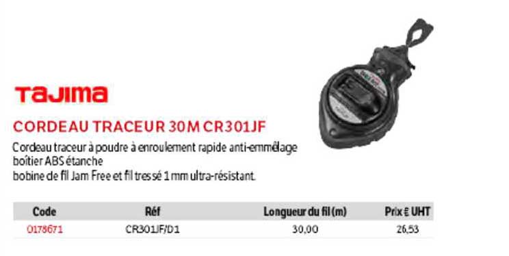 cordeau traceur 30m cr301jf tajima