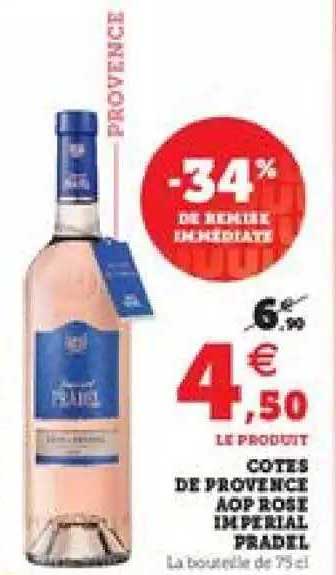 Cotes De Provence Aop Rose Imperial Pradel