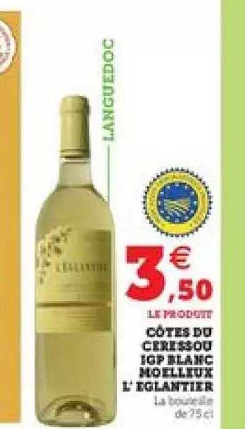 côtes du ceressous igp blanc moelleux l'églantier