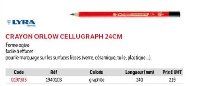 crayon orlow cellugraph 24 cm lyra