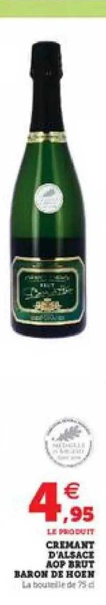 crémant d'alsace aop brut baron de hoen