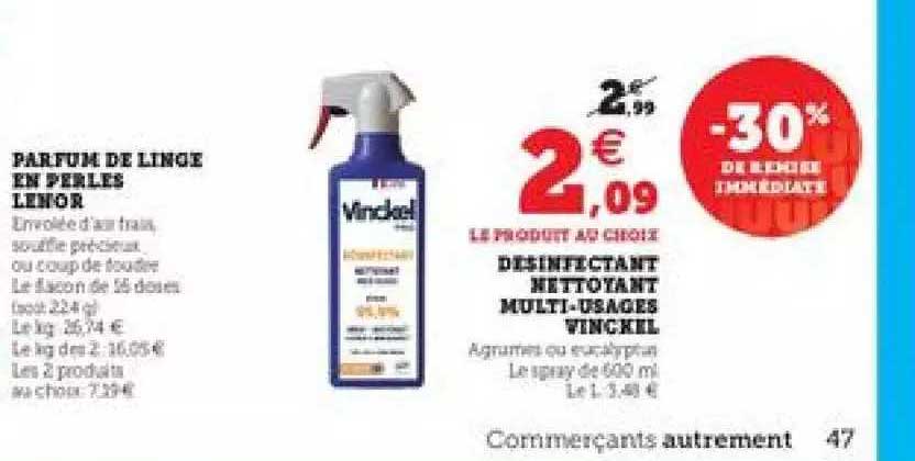desinfectant nettoyant multi-usages vinkel