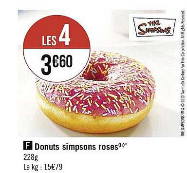 donuts simpsons roses