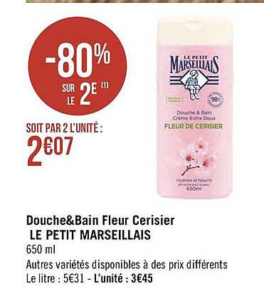 Douche & Bain Fleur Cerisier Le Petit Marseillais