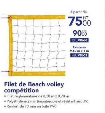 Filet de Beach volley competition