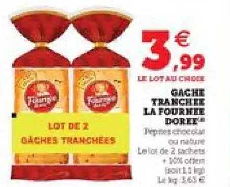 gâche tranchée la fournée dorée