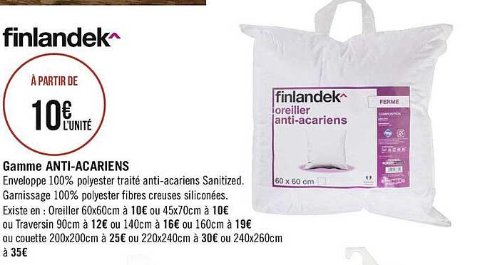 Gamme Anti-acariens Finlandek^