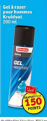 gel à raser pour hommes kruidvat
