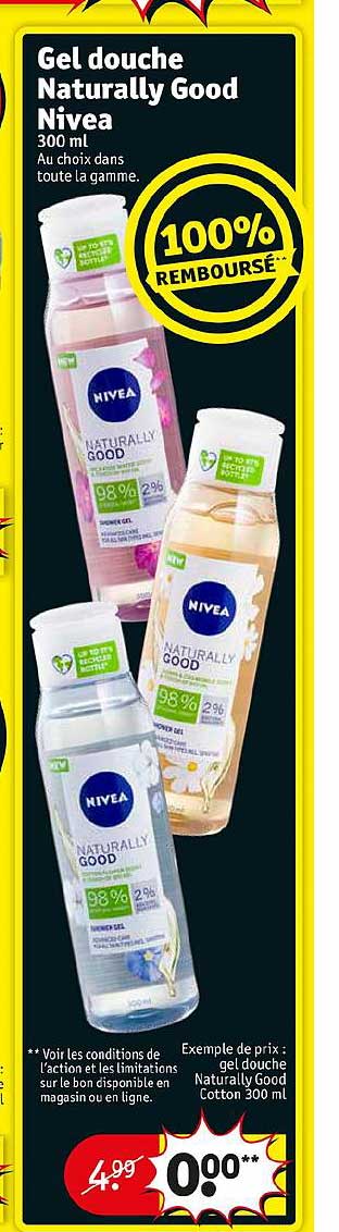 gel douche naturally good nivea