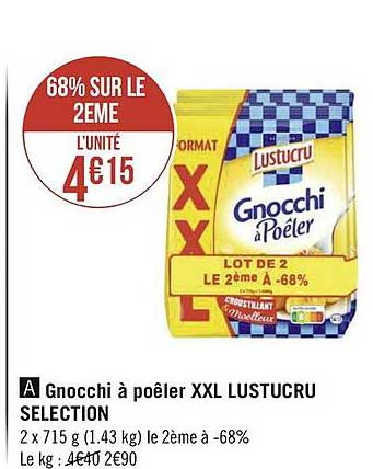 Gnocchi à Poêler Xxl Lustucru Selection