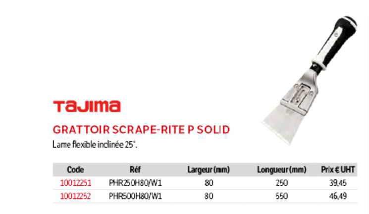 grattoir scrape-rite p solid tajima