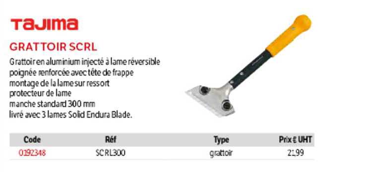 grattoir scrl tajima