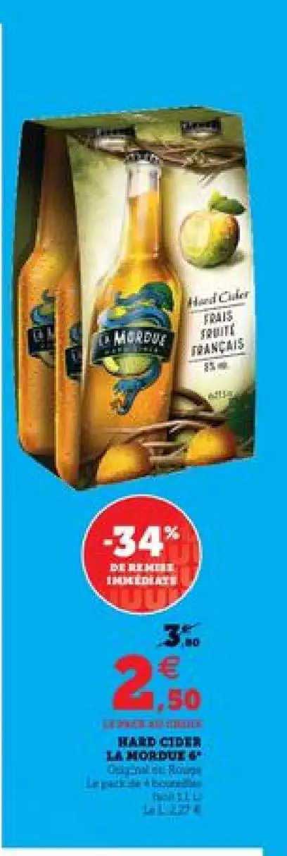 Hard Cider La Mordue 6° -34% De Remise Immédiate