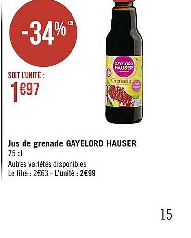 jus de grenade gayelord hauser