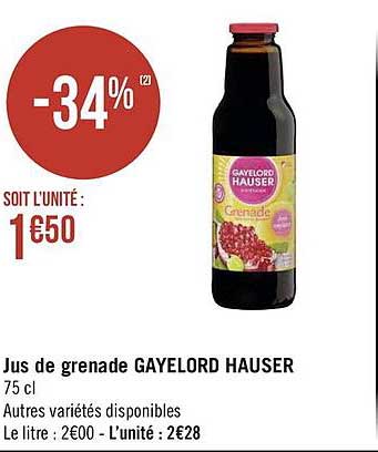 jus de grenade gayelord hauser