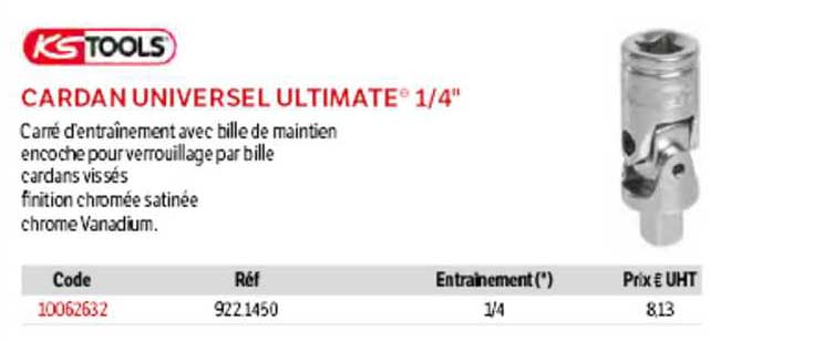 KSTOOLS Cardan Universel Ultimate 1-4