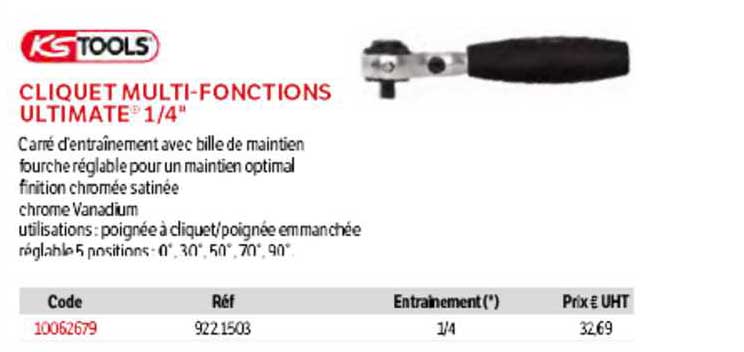 KsTools Cliquet Multi-Fonctions Ultimate 1-4"