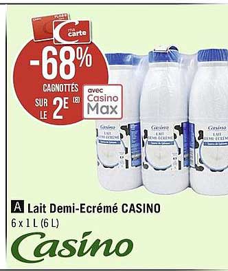 lait demi-écrémé casino
